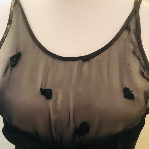 Black Satin Nighty - Picture 2 of 3